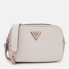 Акція на Сумка крос-боді через плече жіноча маленька Guess Noelle HWZG78-79140-BON Bone від Rozetka