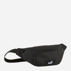 Акція на Спортивна сумка на пояс бананка жіноча Puma Academy Waist Bag 09148601 Black від Rozetka