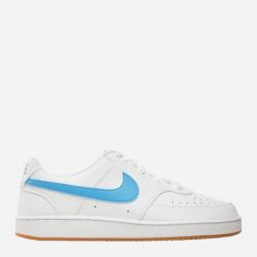 Акція на Чоловічі кеди низькі Nike Court Vision Lo HJ9105-100 44.5 (10.5US) Білий/Блакитний від Rozetka
