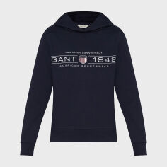 Акція на Худі жіноче GANT Reg Shield Hoodie 4200292-433 XL Синє від Rozetka
