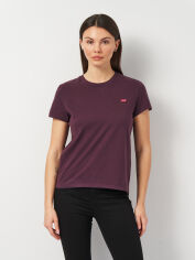 Акція на Футболка бавовняна жіноча Levi's 39185-0329 XS Фіолетова від Rozetka