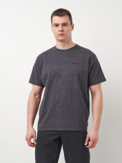 Акція на Футболка бавовняна довга чоловіча Levi's A0637-0119 S Графітова від Rozetka