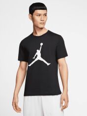 Акція на Футболка бавовняна довга чоловіча Nike Jordan Jumpman CREW CJ0921-011 XL Чорна від Rozetka