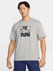 Акція на Футболка бавовняна довга чоловіча Nike Sportswear Max90 HJ0578-063 L Сіра від Rozetka