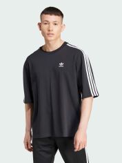 Акція на Футболка бавовняна довга чоловіча Adidas Originals Oversize Tee IZ1832 XS Чорна від Rozetka