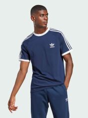 Акція на Футболка бавовняна довга чоловіча Adidas Originals 3-Stripes Tee IA4850 XS Синя від Rozetka