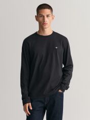 Акція на Лонгслів чоловічий GANT 2004049-5 2XL Чорний від Rozetka