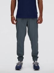 Акція на Спортивні штани чоловічі New Balance Sport Essentials Woven Jogger MP41011GT L Сірі від Rozetka