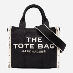 Акція на Сумка крос-боді через плече жіноча тканинна середня Marc Jacobs BG-MJ-39 Чорний від Rozetka