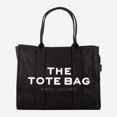 Акція на Сумка шопер жіноча тканинна Marc Jacobs The Large Tote BG-MJ-37 Чорний від Rozetka