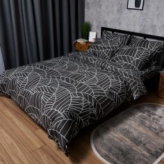Акція на Комплект постільної білизни Moon&Star King Size 220x240 наволочки 2х40х60 Satin Elit Minimal Chic (MS-820008435) від Rozetka