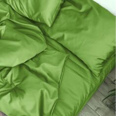 Акція на Простирадло на резинці по периметру MirSon Satin Light Pro 10-013 Lettuce 120x190+25 см від Rozetka