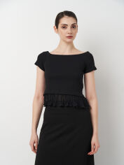 Акція на Футболка жіноча Zara 2641/668 S Чорна від Rozetka