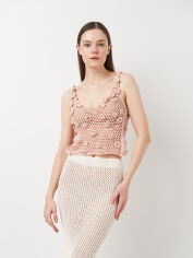 Акція на Футболка жіноча Zara 1473/562 S Персикова від Rozetka