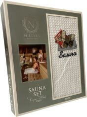 Акція на Рушник вафельний Nilteks Sauna Man для лазні 75х150 см від Rozetka