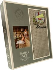 Акція на Рушник вафельний Nilteks Sauna Man для лазні 75х150 см від Rozetka