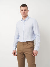 Акція на Сорочка чоловіча Massimo Dutti 160454403p09 L Блакитна від Rozetka