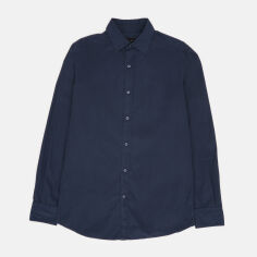 Акція на Сорочка бавовняна чоловіча Massimo Dutti 137249400p09 S Темно-синя від Rozetka
