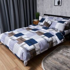 Акція на Комплект постільної білизни Moon&Star King Size 220x240 наволочки 2х70х70 Бязь Gold Люкс Bold Lines (MS-820006022) від Rozetka