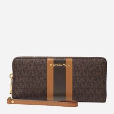 Акція на Гаманець жіночий зі штучної шкіри для карток Michael Kors 355245175 Коричневий від Rozetka