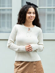 Акція на Джемпер жіночий Uniqlo 720535144 XL Білий від Rozetka