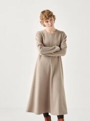 Акція на Сукня міді осіння жіноча Uniqlo 706421597 L Бежева від Rozetka
