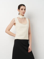 Акція на Футболка жіноча Zara 2193/017 L Бежева від Rozetka