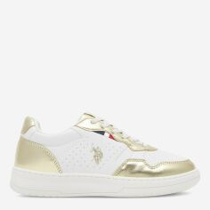 Акція на Підліткові кеди для дівчинки U.S. Polo Assn DENNY004A 38 Золотисті від Rozetka
