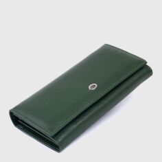 Акція на Жіночий гаманець шкіряний ST Leather Accessories 19240 Зелений від Rozetka