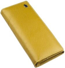 Акція на Гаманець шкіряний ST Leather Accessories 18871 Гірчичний від Rozetka