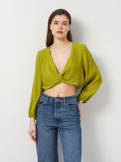 Акція на Футболка жіноча Zara 1971/945 L Зелена від Rozetka