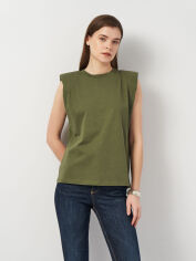 Акція на Футболка жіноча Zara 8582/250 M Зелена від Rozetka