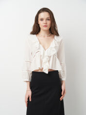 Акція на Футболка жіноча Zara 8811/425 L Біла від Rozetka