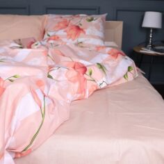 Акція на Простирадло MirSon 180x220 см 17-0728 Peach Mist Бязь від Rozetka