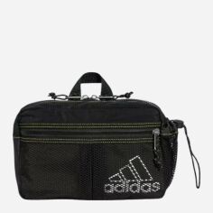 Акція на Спортивна сумка на пояс бананка Adidas Waistbag JC5986 Black/Shaoli від Rozetka