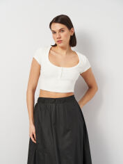Акція на Футболка жіноча Zara 1131/325 S Біла від Rozetka