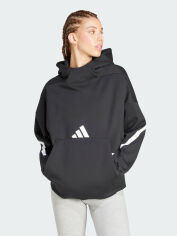 Акція на Худі тепле оверсайз жіноче Adidas W Z.N.E. Oh Hd JJ4760 XS Black/White від Rozetka
