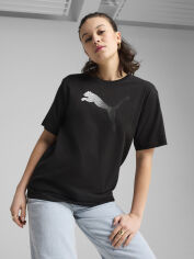 Акція на Футболка бавовняна жіноча Puma Her Graphic Relaxed Tee 68505401 XS Black від Rozetka