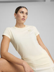 Акція на Футболка бавовняна жіноча Puma Ess Elevated Tee 68501699 S No Dye від Rozetka