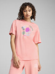 Акція на Футболка бавовняна жіноча Puma Graphics Relaxed Fruity Tee 68508518 XS Pink Fruit від Rozetka