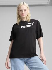 Акція на Футболка бавовняна жіноча Puma Ess No. 1 Logo Relaxed Tee 68497001 L Black від Rozetka