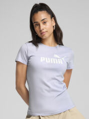 Акція на Футболка бавовняна жіноча Puma Ess No. 1 Logo Tee (S) 68237147 L Cool Weather від Rozetka