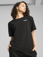 Акція на Футболка бавовняна жіноча Puma Ess Tape Relaxed Tee 68500901 S Black від Rozetka