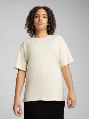 Акція на Футболка бавовняна жіноча Puma Ess Relaxed Tee 68497187 S Alpine Snow від Rozetka