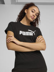 Акція на Футболка бавовняна жіноча Puma Ess No. 1 Logo Tee 68237001 XS Black від Rozetka