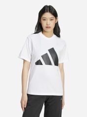 Акція на Футболка бавовняна жіноча Adidas W Bl Sj T JC5728 XS White/Black від Rozetka