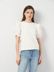 Акція на Футболка жіноча Zara 2644/662 S Біла від Rozetka
