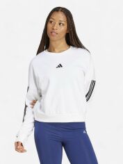 Акція на Світшот жіночий Adidas W 3S Ft Swt JD5285 S White/Black від Rozetka