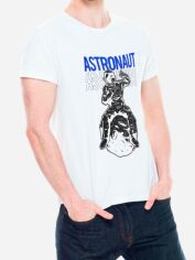 Акція на Футболка бавовняна довга чоловіча Trace of Space TOSW10050 2XL Біла з принтом від Rozetka
