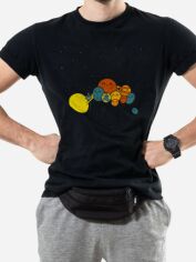 Акція на Футболка бавовняна довга чоловіча Trace of Space TOS10095 2XL Чорна з принтом від Rozetka